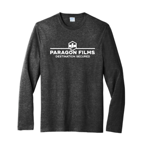 Port & Company Tri-Blend Long Sleeve T-shirt (Black Heather)
